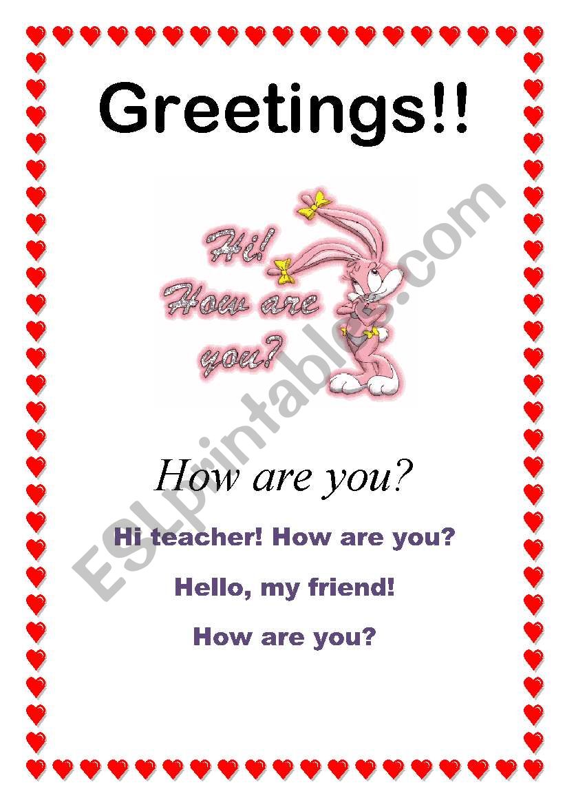 Greetings - How are you? (4/10)