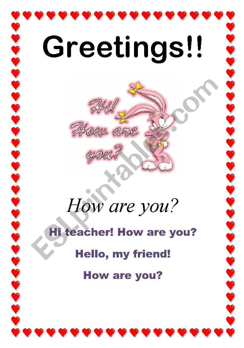 Greetings - How are you? (4/10)