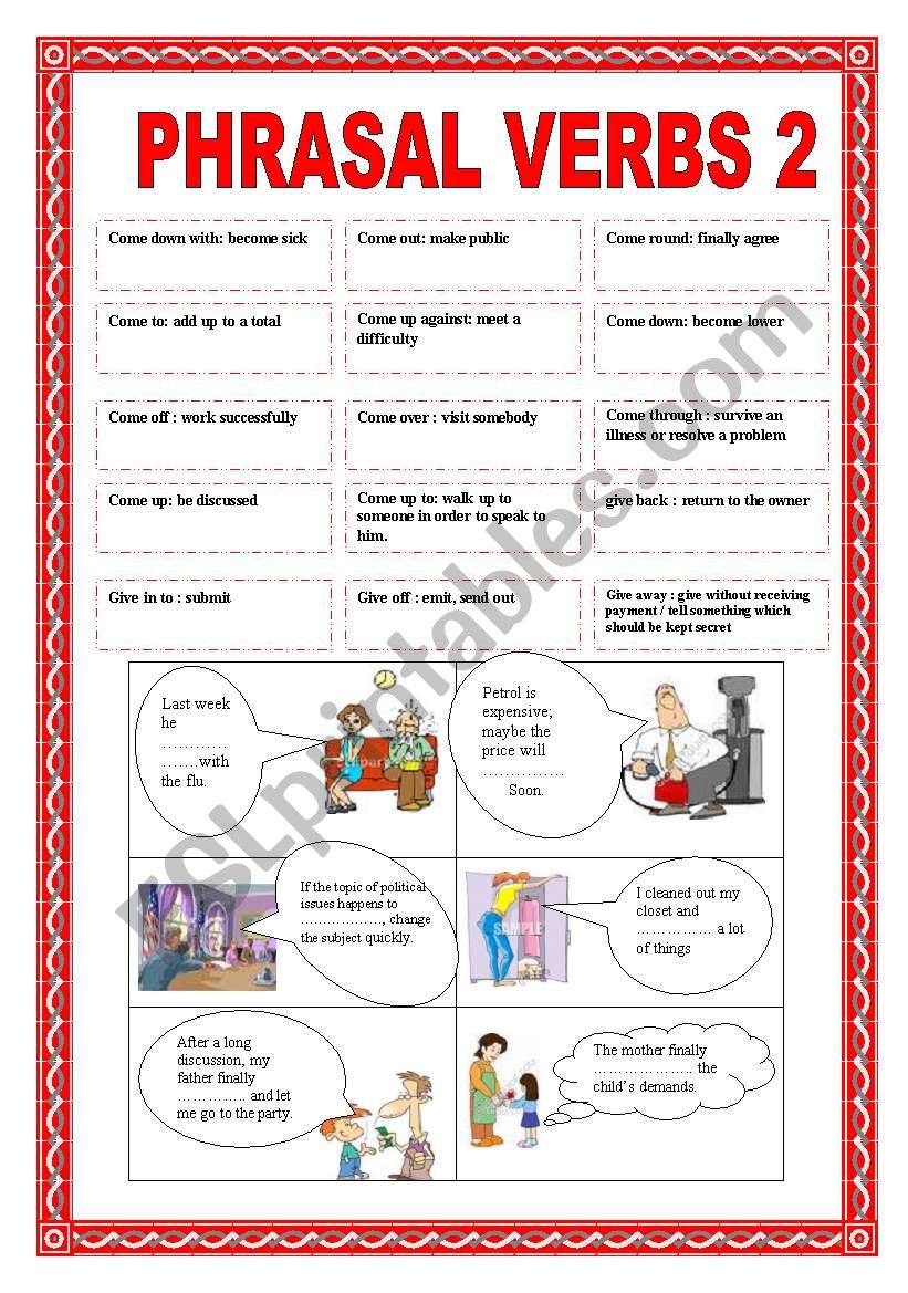 PHRASAL VERBS 2 worksheet