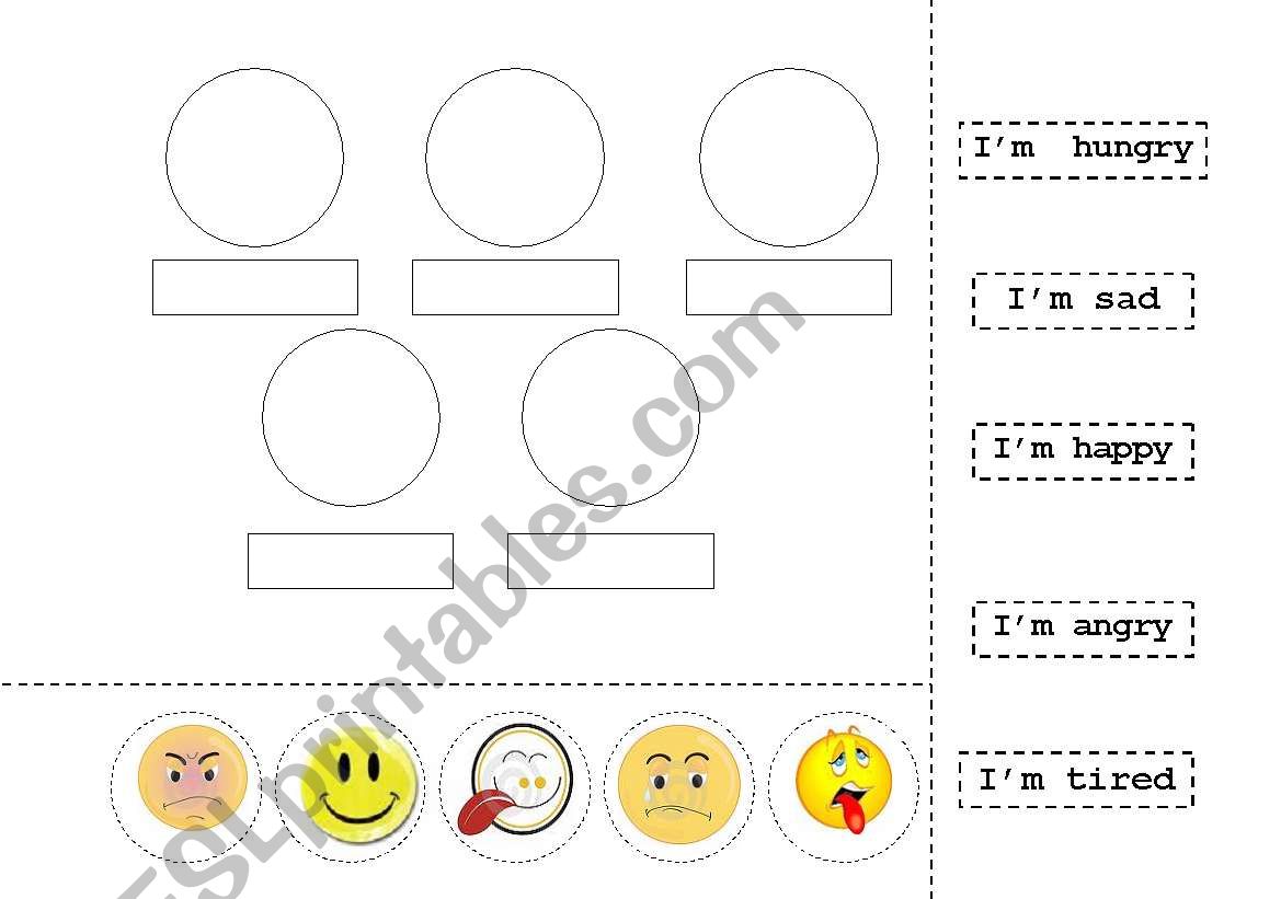 faces and feelings worksheet