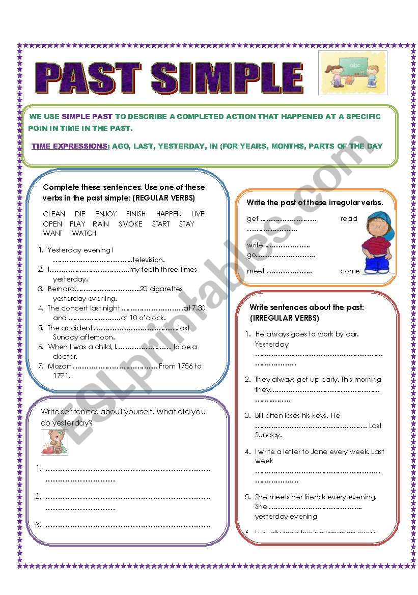 PAST SIMPLE worksheet