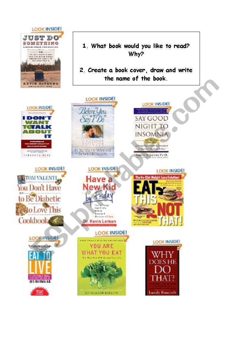 Favorite book worksheet