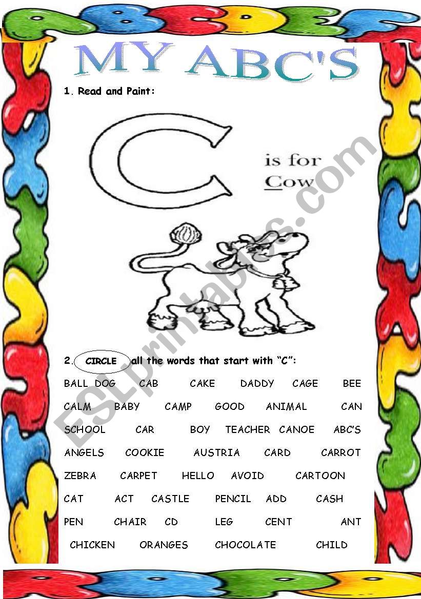 My ABCS (C) worksheet