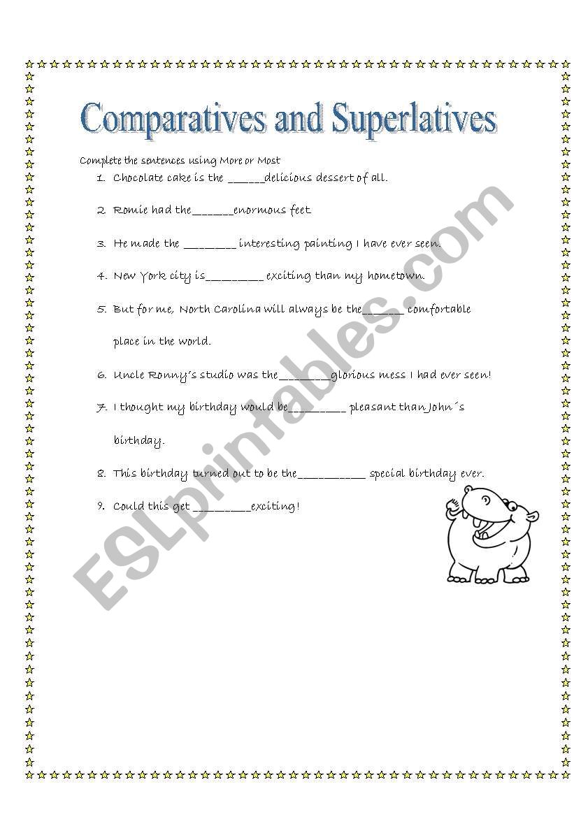 Comparatives and Superlatives 