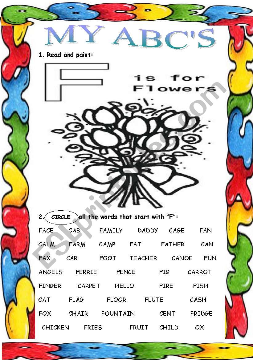 My ABCS (F) worksheet