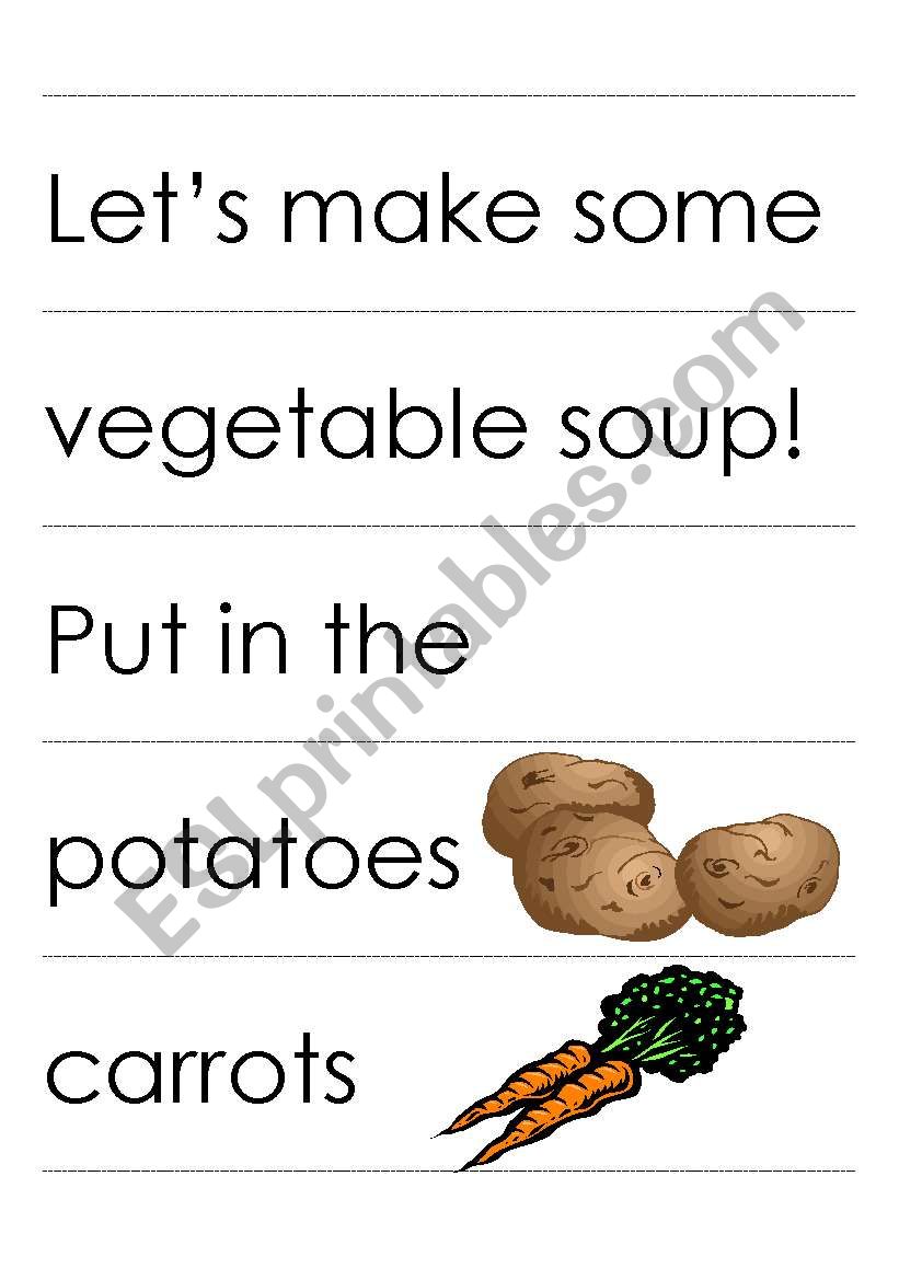 Making Vegetable Soup activity cards