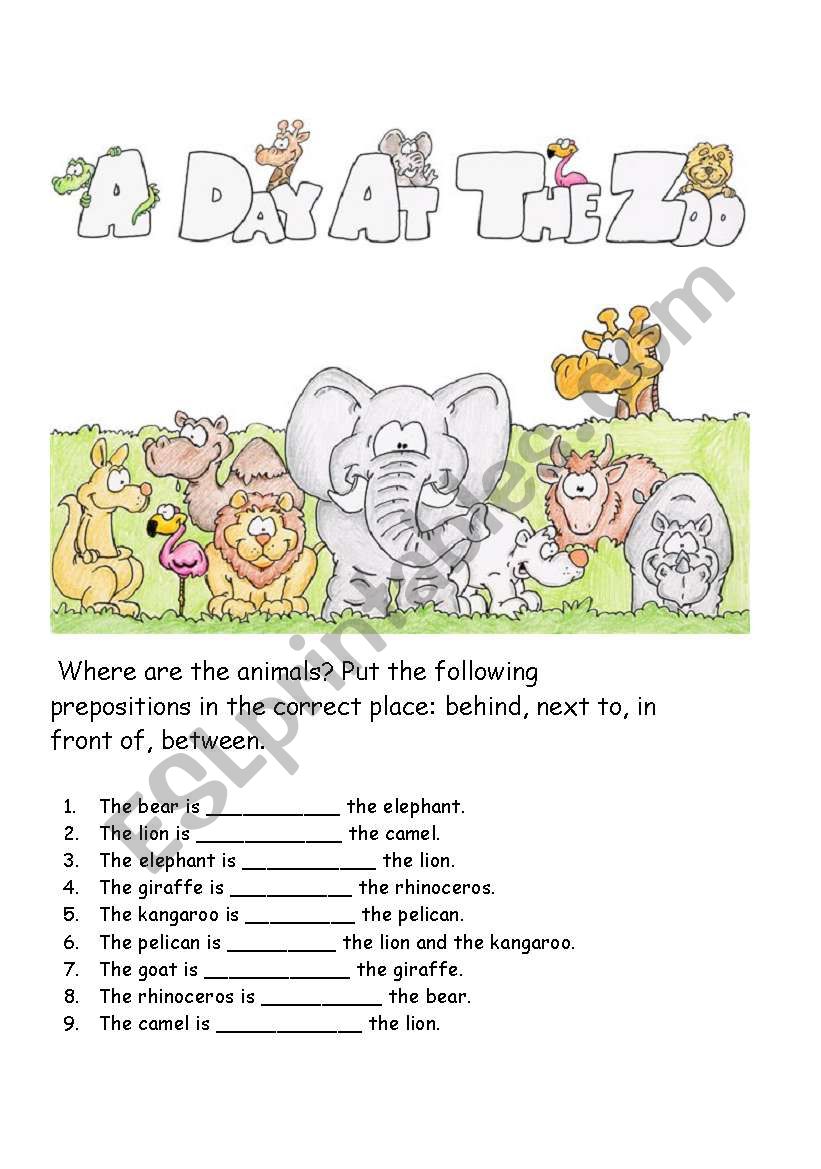 animals worksheet