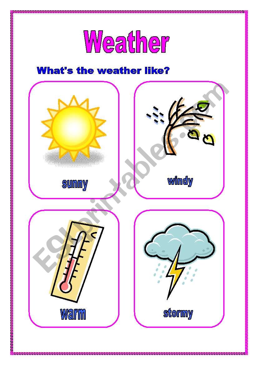 Weather (20.07.09) worksheet