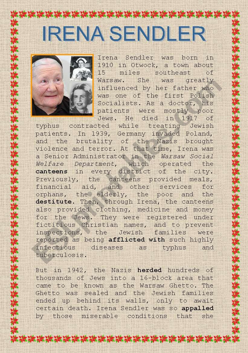 Irena Sendler - A Woman to Remember