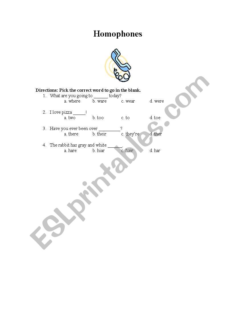 homophones in sentences worksheet