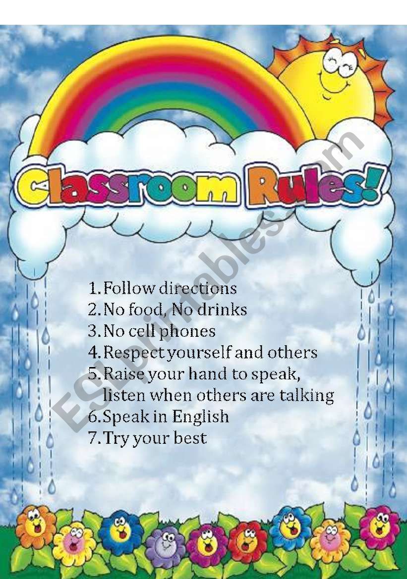 Classroom Rules 2 worksheet