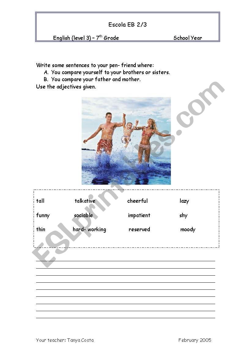 composition worksheet