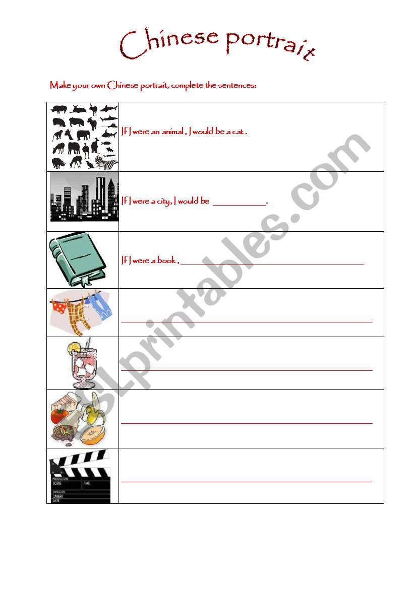 Personality quiz worksheet