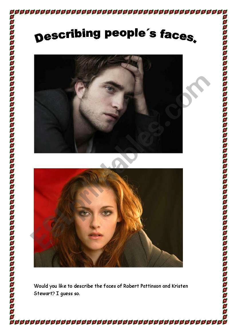 Twilight: describing characters faces