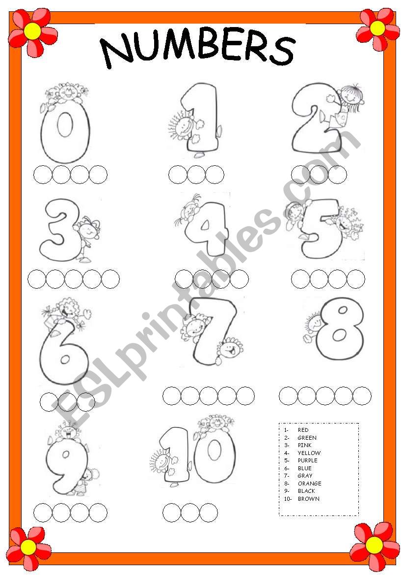 NUMBERS worksheet NUMBERS worksheet