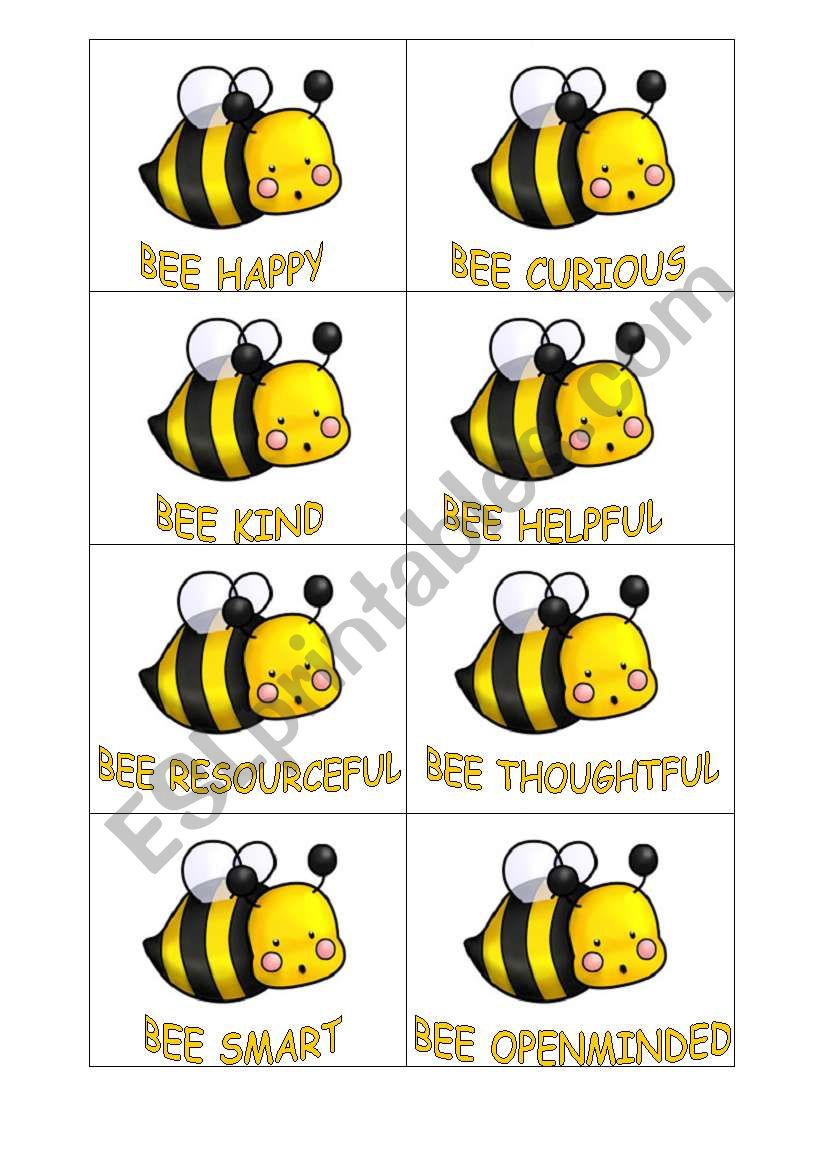 motivational bees :) worksheet
