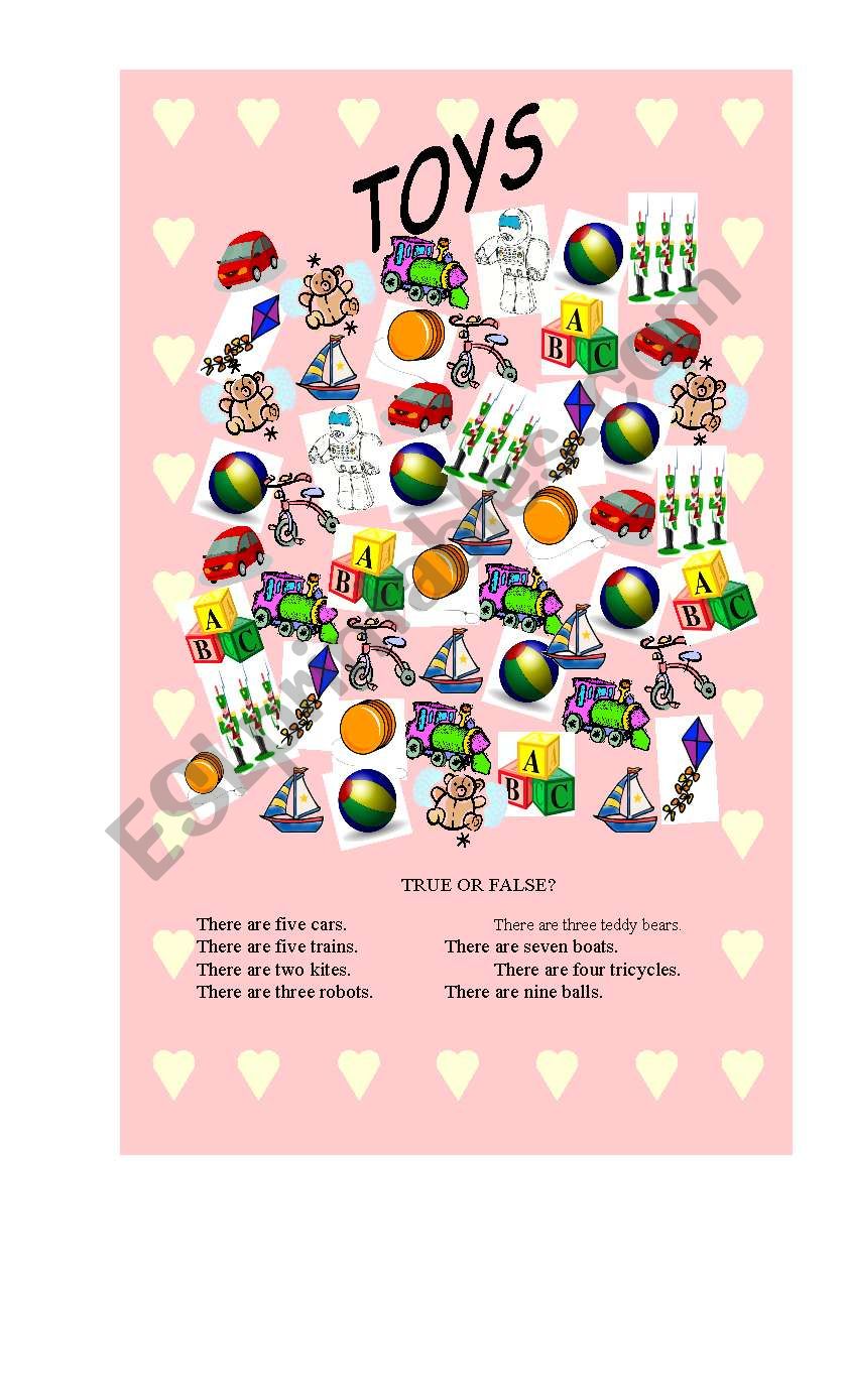 TOYS worksheet