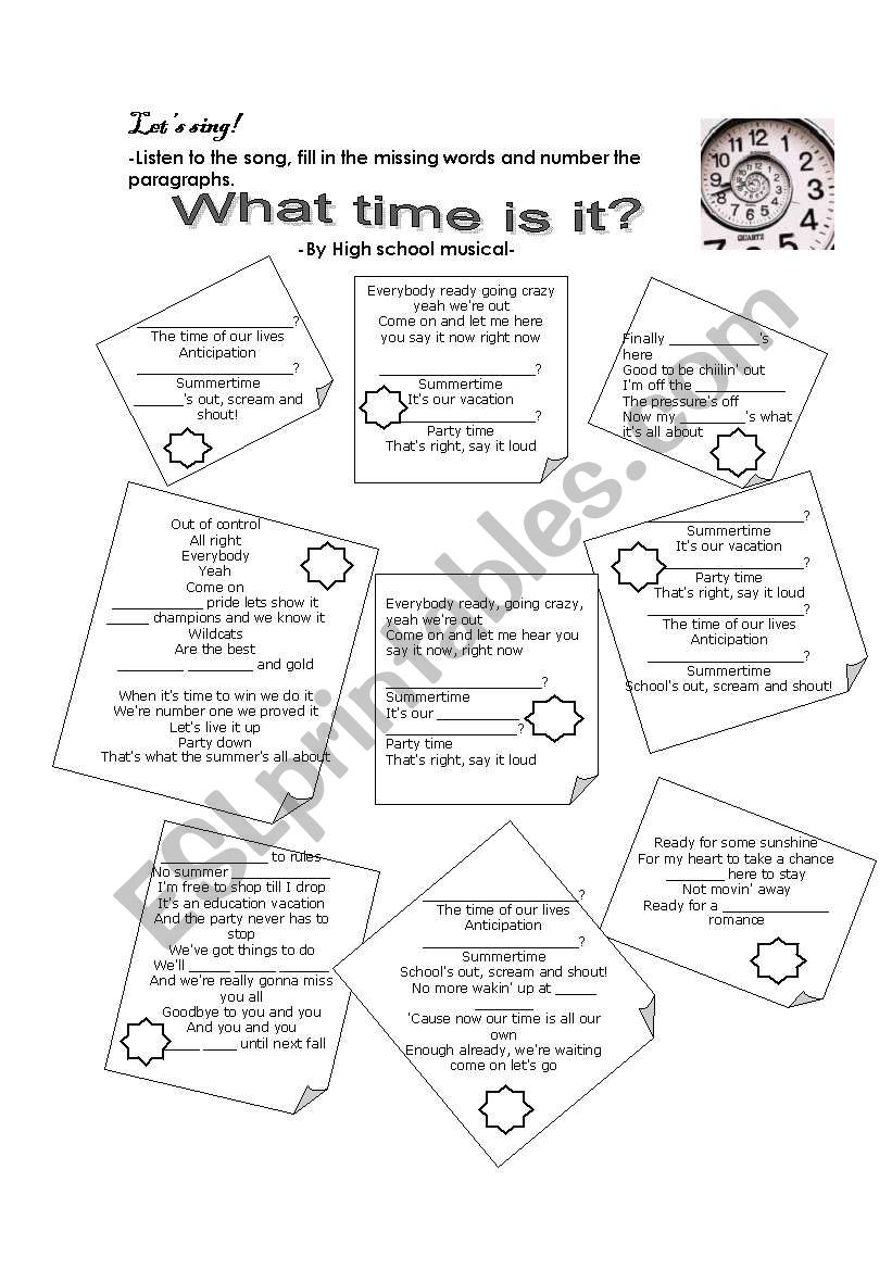 What Time Is It What Time Is It Song