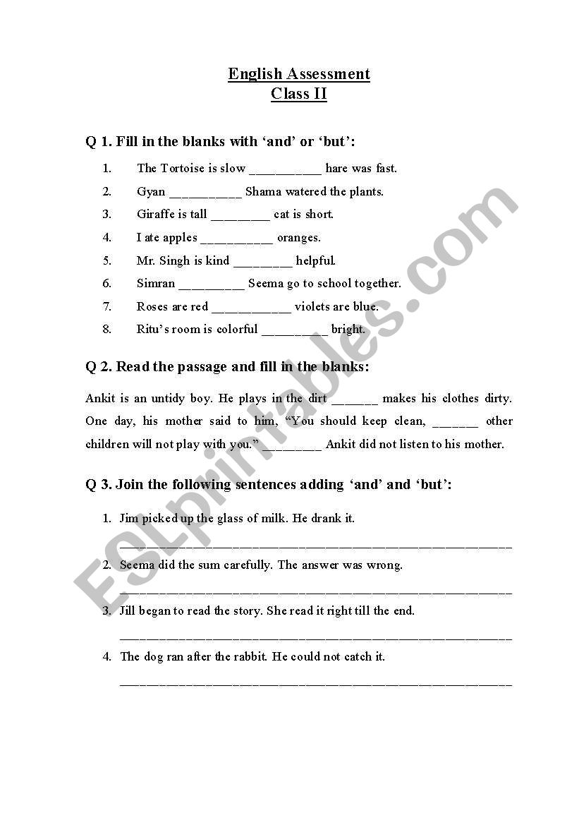 english worksheet