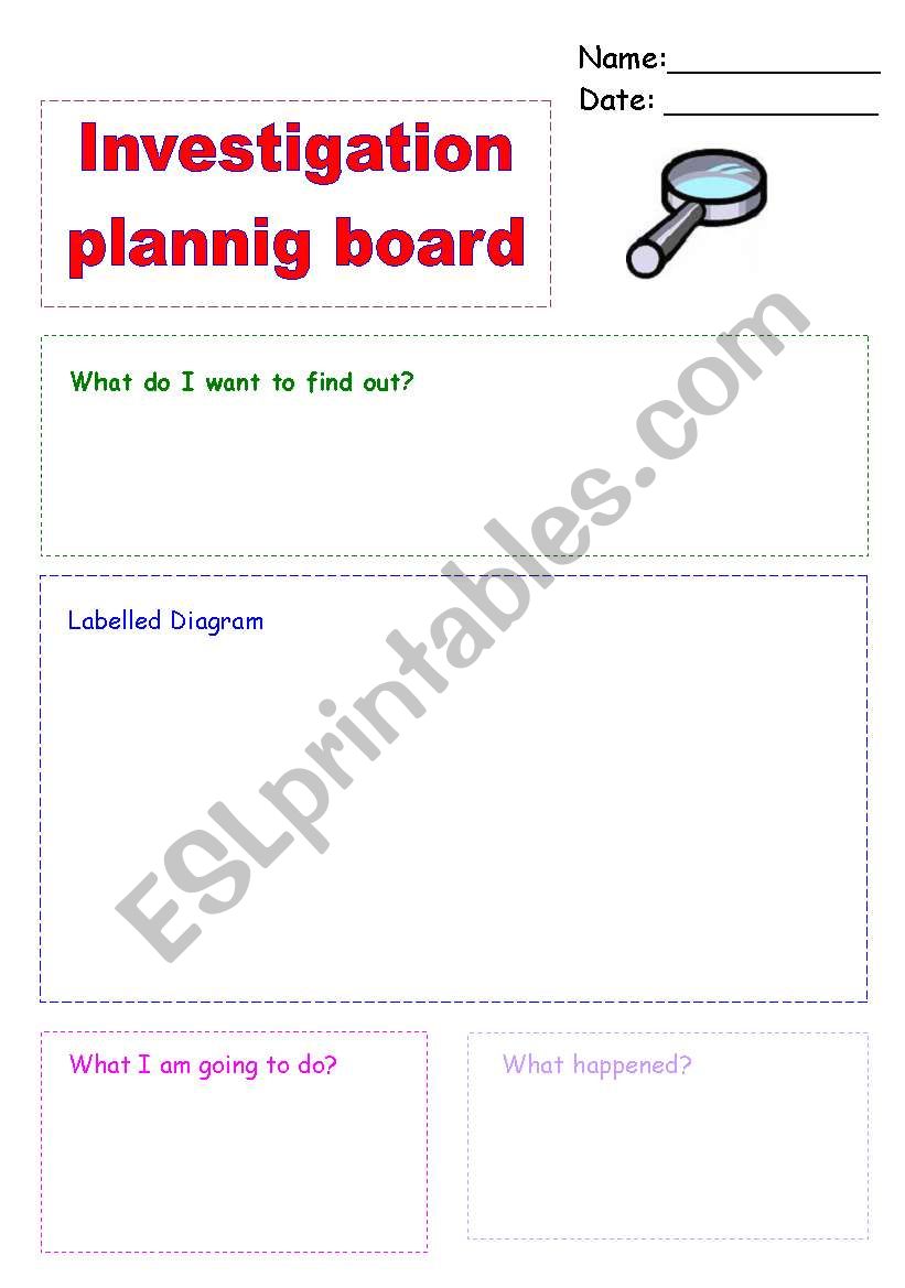SCIENCE LESSON PLAN worksheet