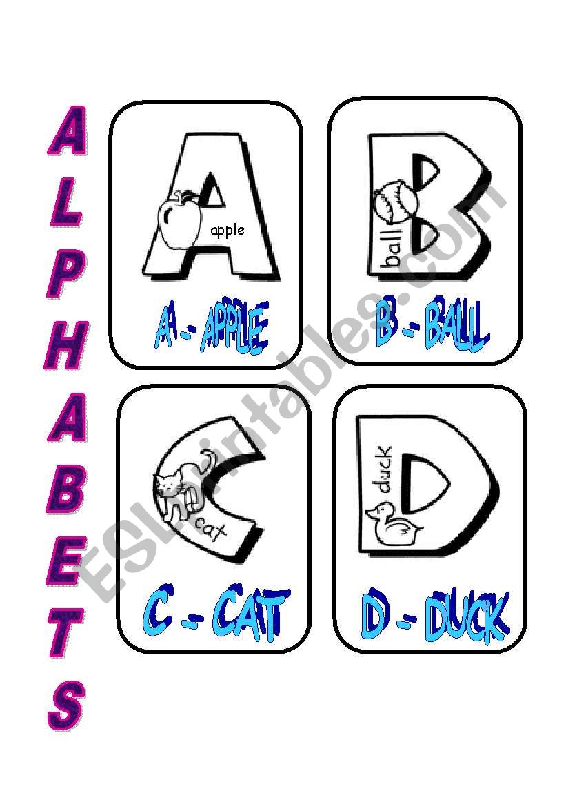 ALPHABETS 1 worksheet