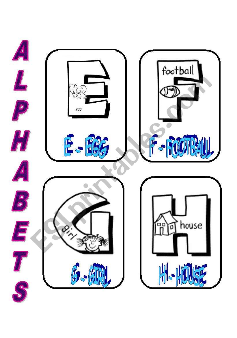 ALPHABETS 2 worksheet