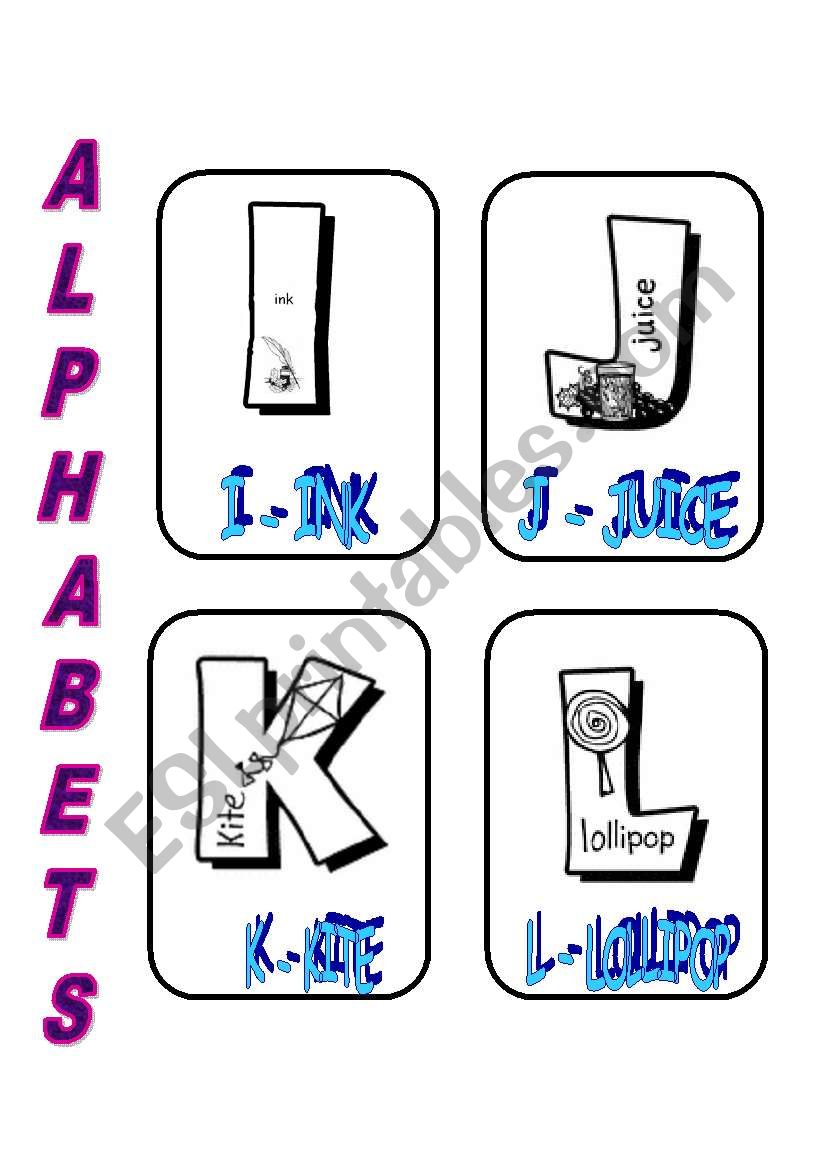 ALPHABETS 3 worksheet