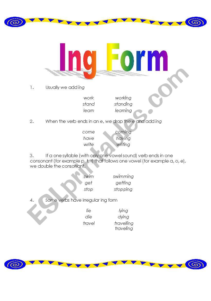 Ing Form worksheet