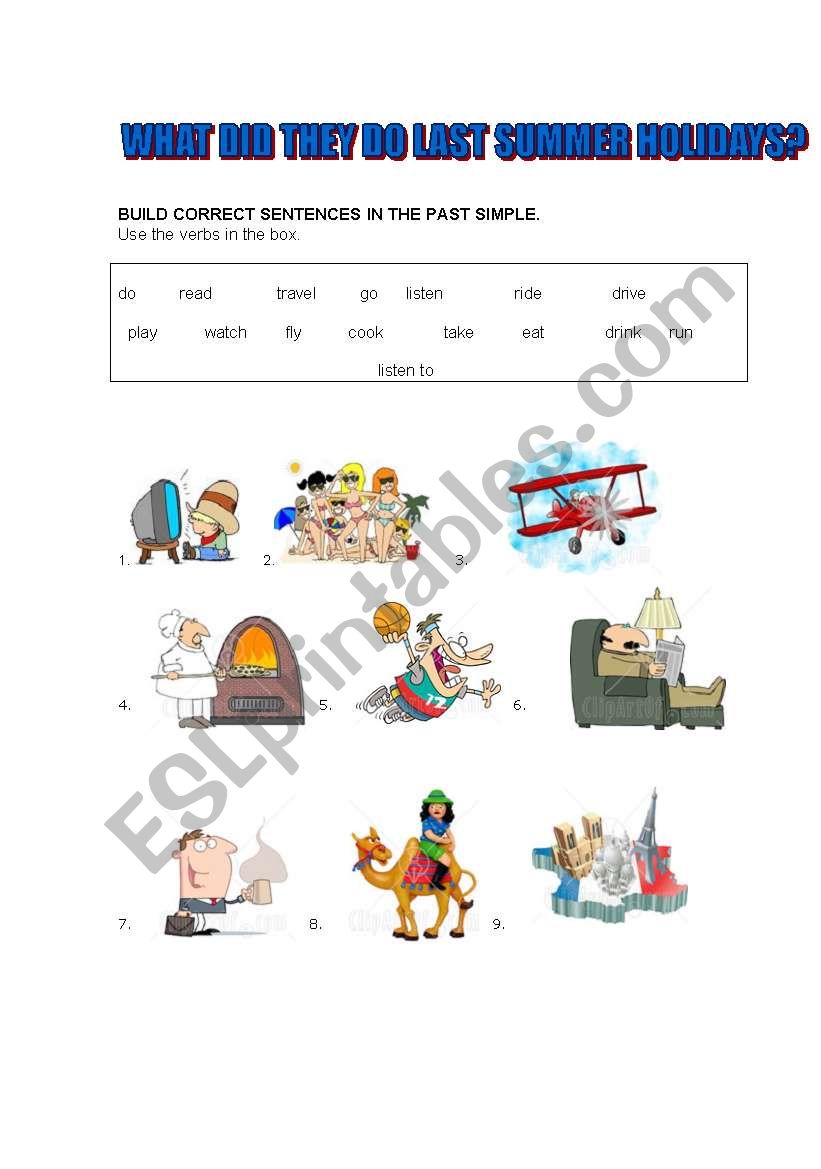 Past Simple worksheet