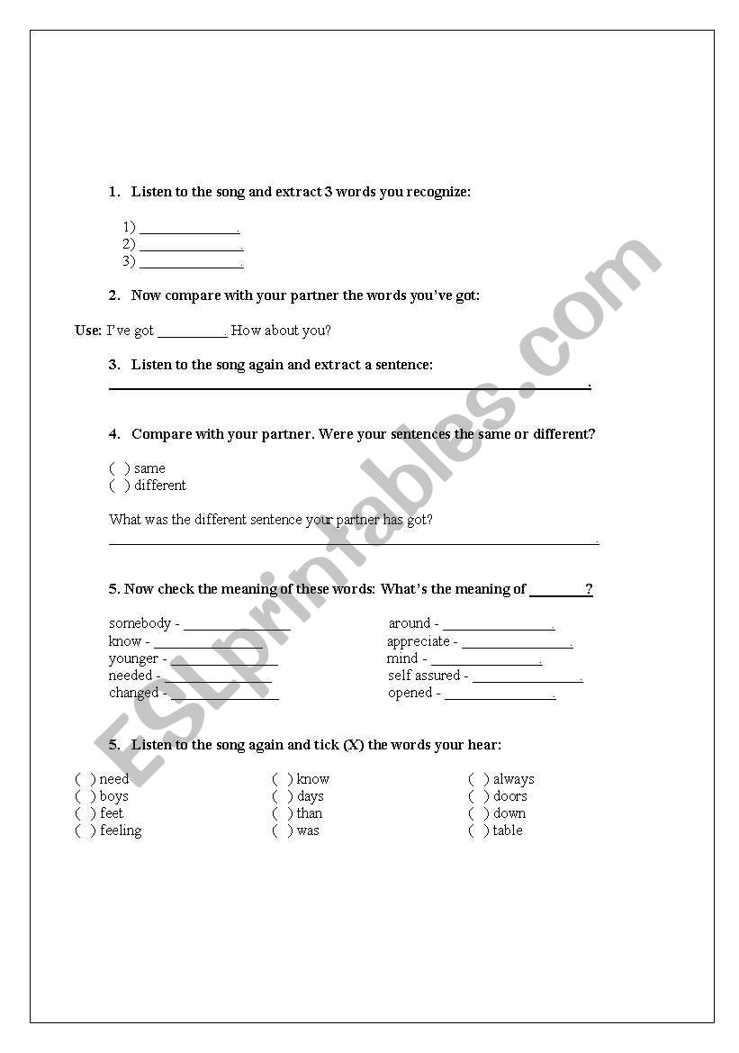 Help - The Beatles worksheet