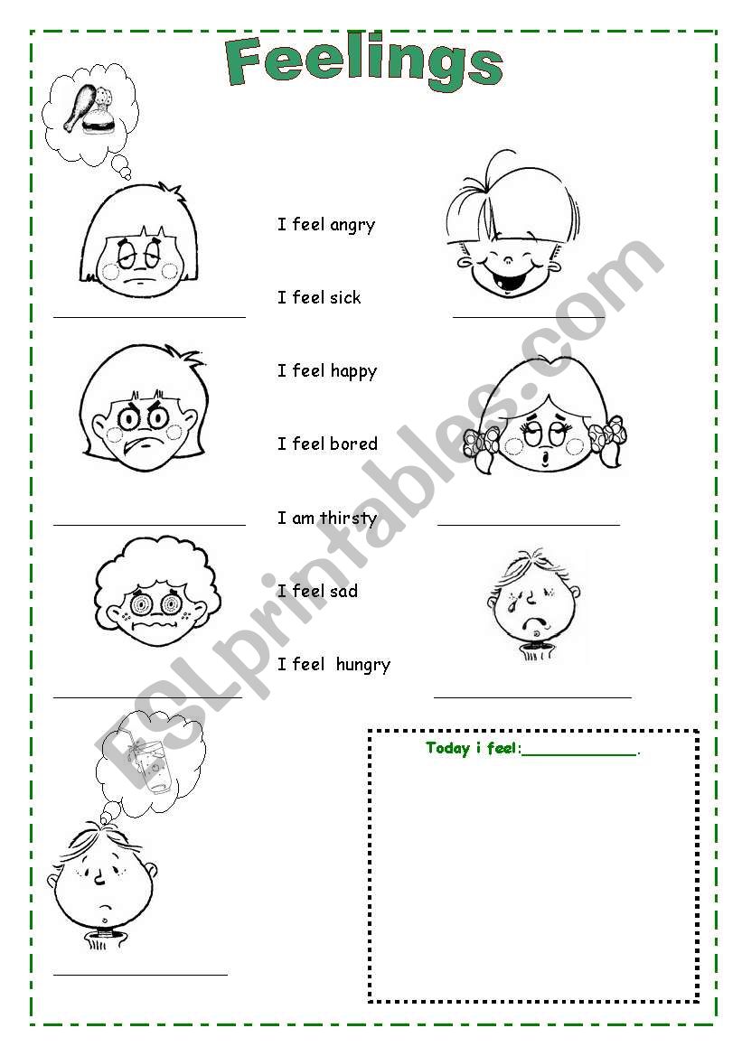 Feelings worksheet