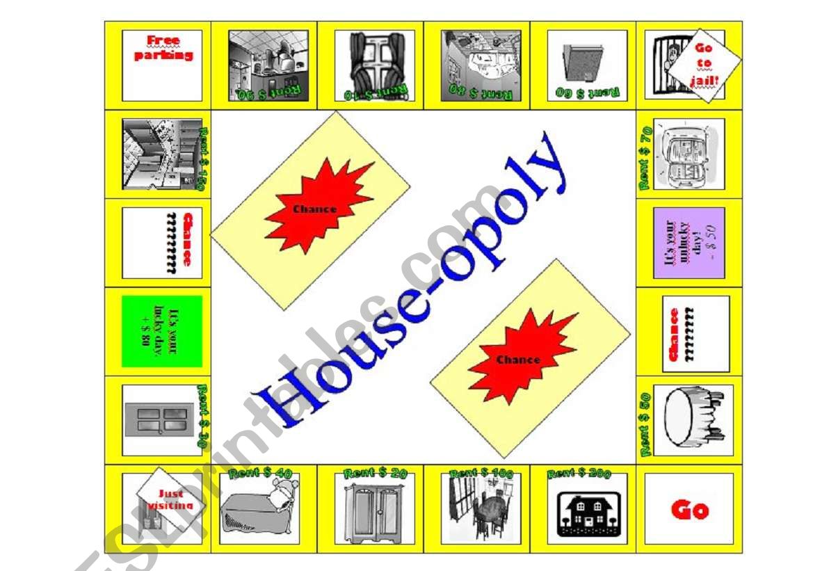 House-opoly  worksheet