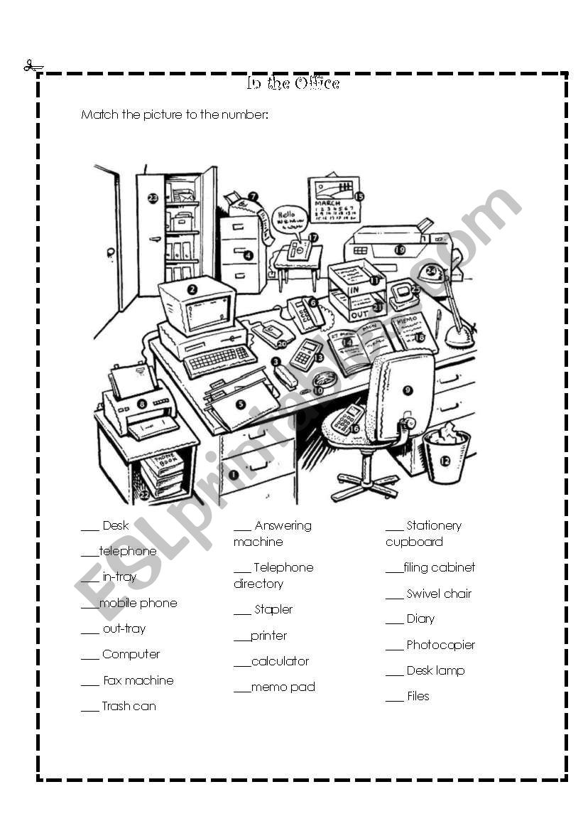 In the Office worksheet