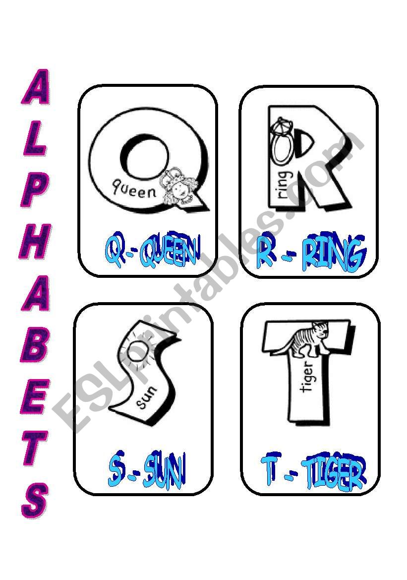 ALPHABETS 5 worksheet