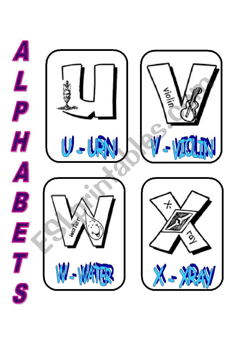 ALPHABETS 6 worksheet