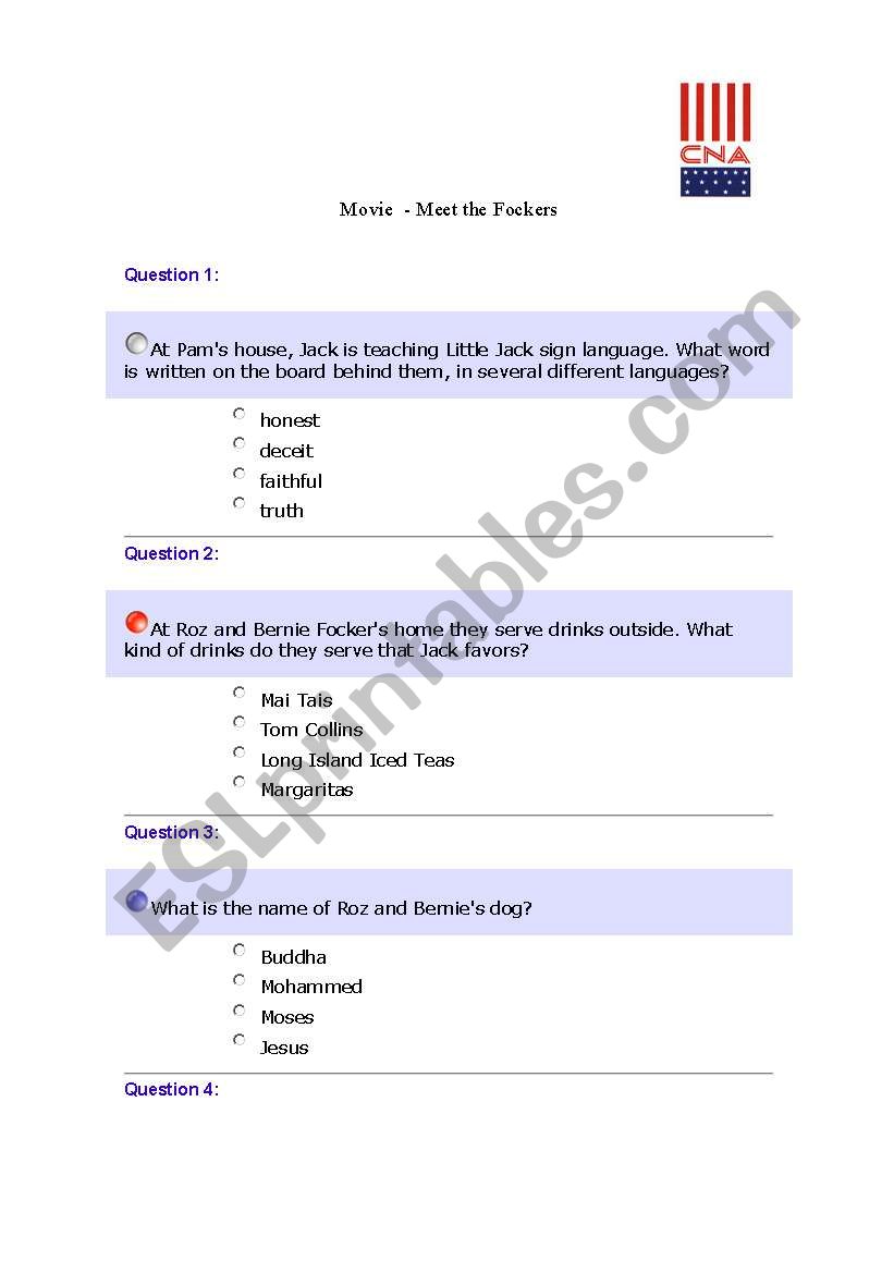 movie quiz meet the fockers worksheet