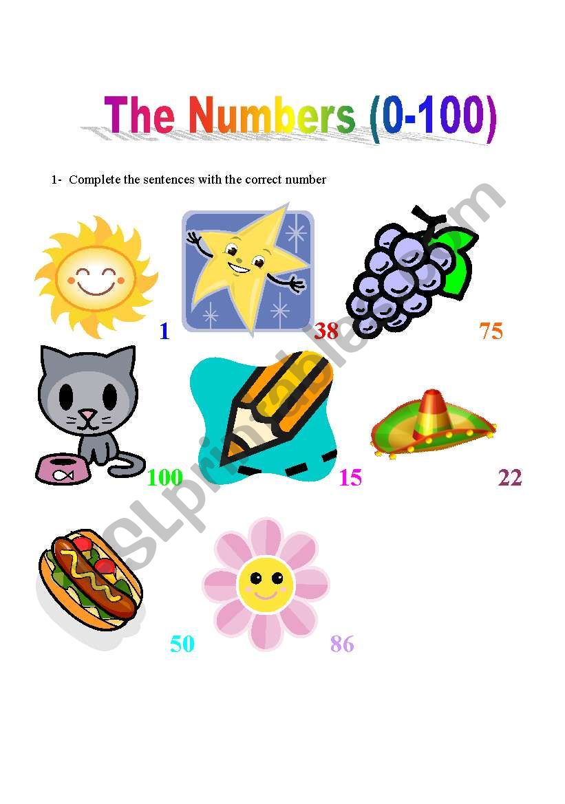 The Numbers worksheet