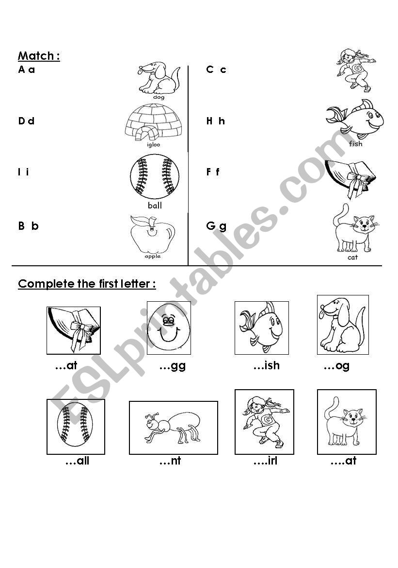 activity worksheet