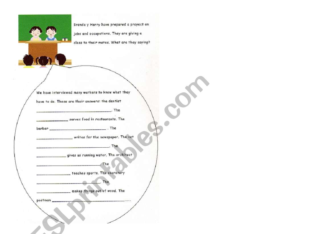 Jobs worksheet