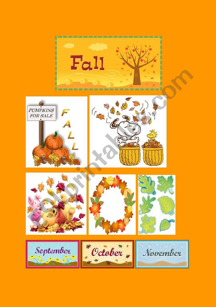 Fall Classroom Poster worksheet