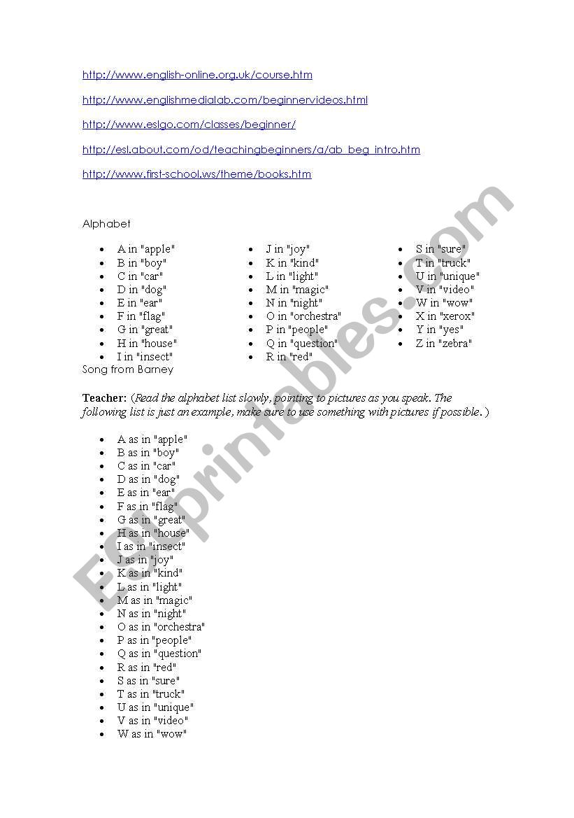 uses of english worksheet