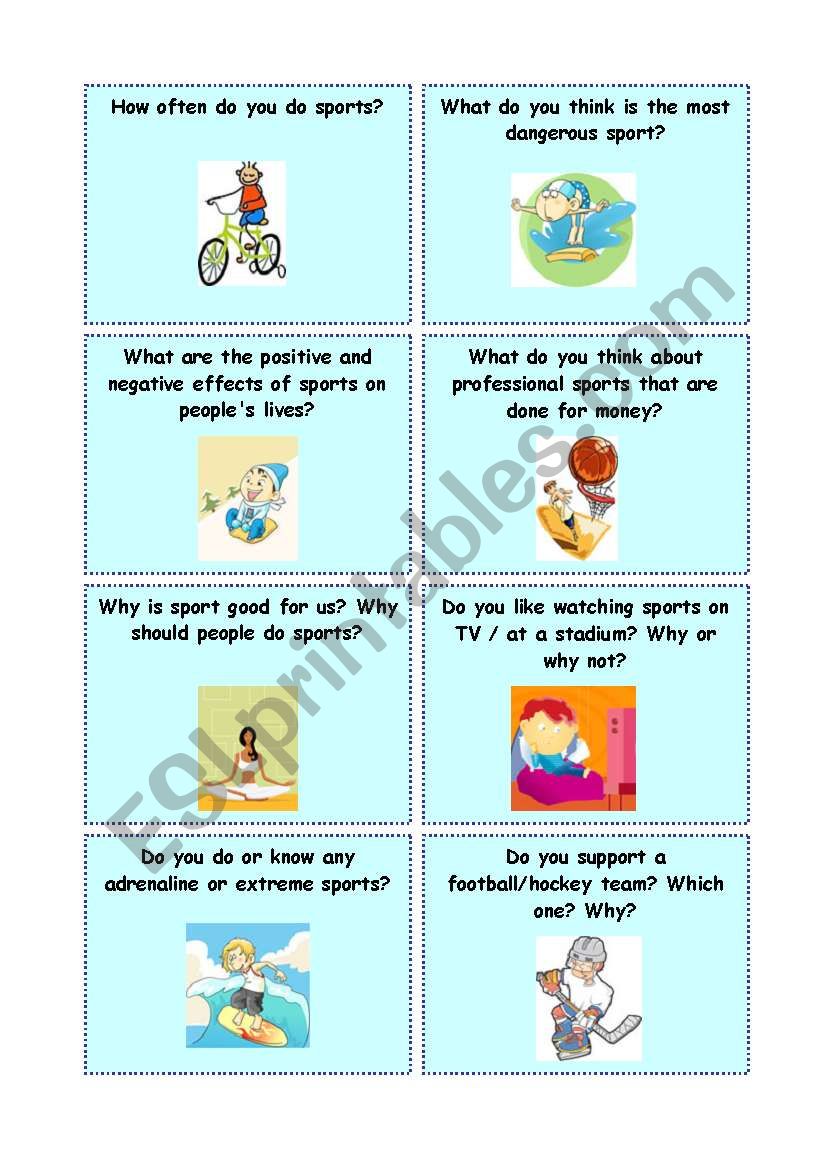 Conversation Cards (part 2) worksheet