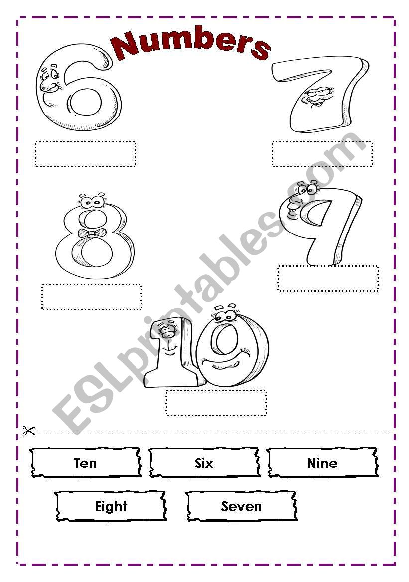 Numbers worksheet