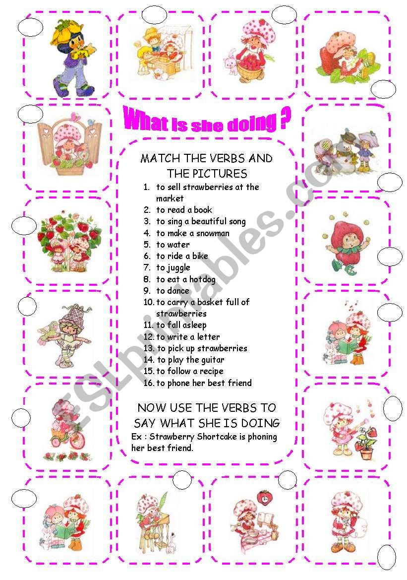 STRAWBERRY SHORTCAKE worksheet