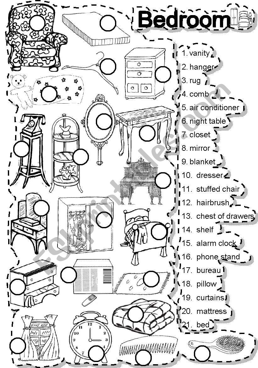 BEDROOM MATCH HOME worksheet