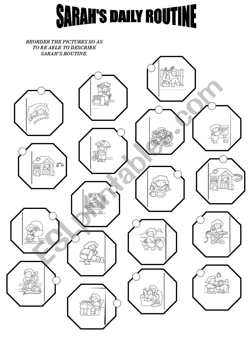 sarahs routine worksheet