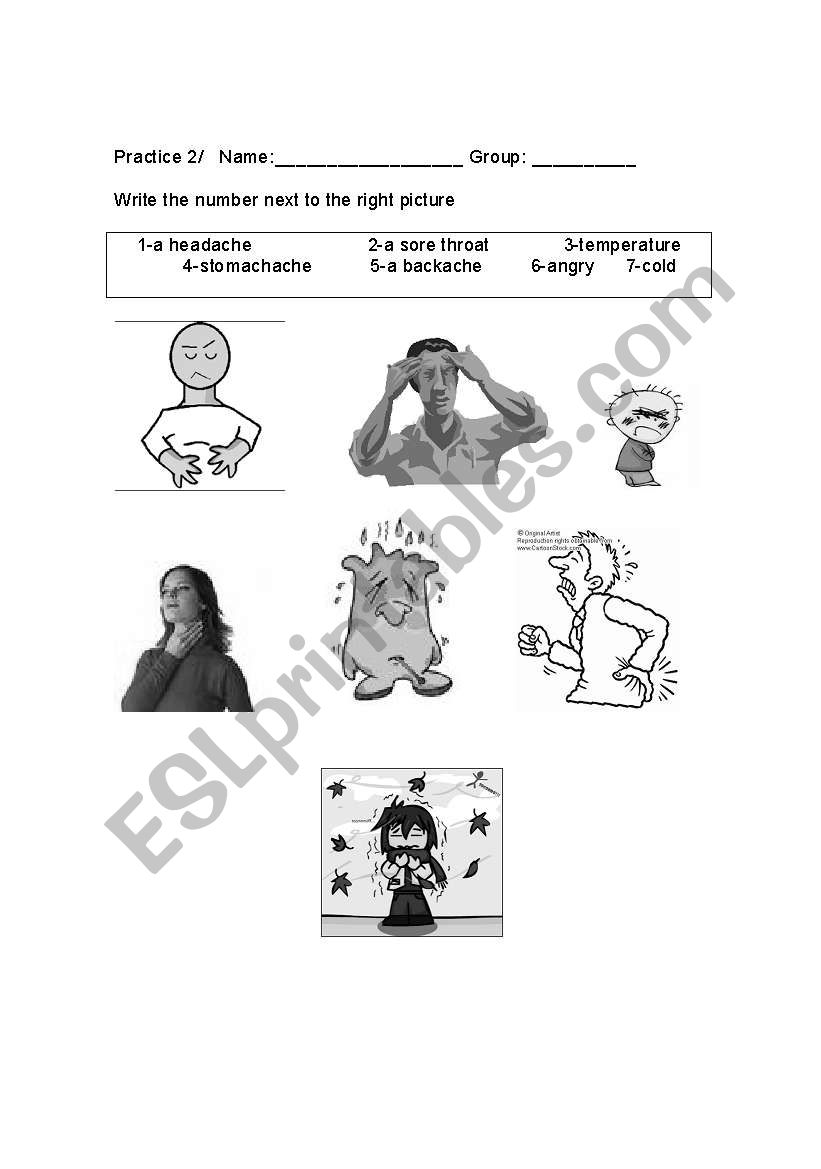 diseases worksheet