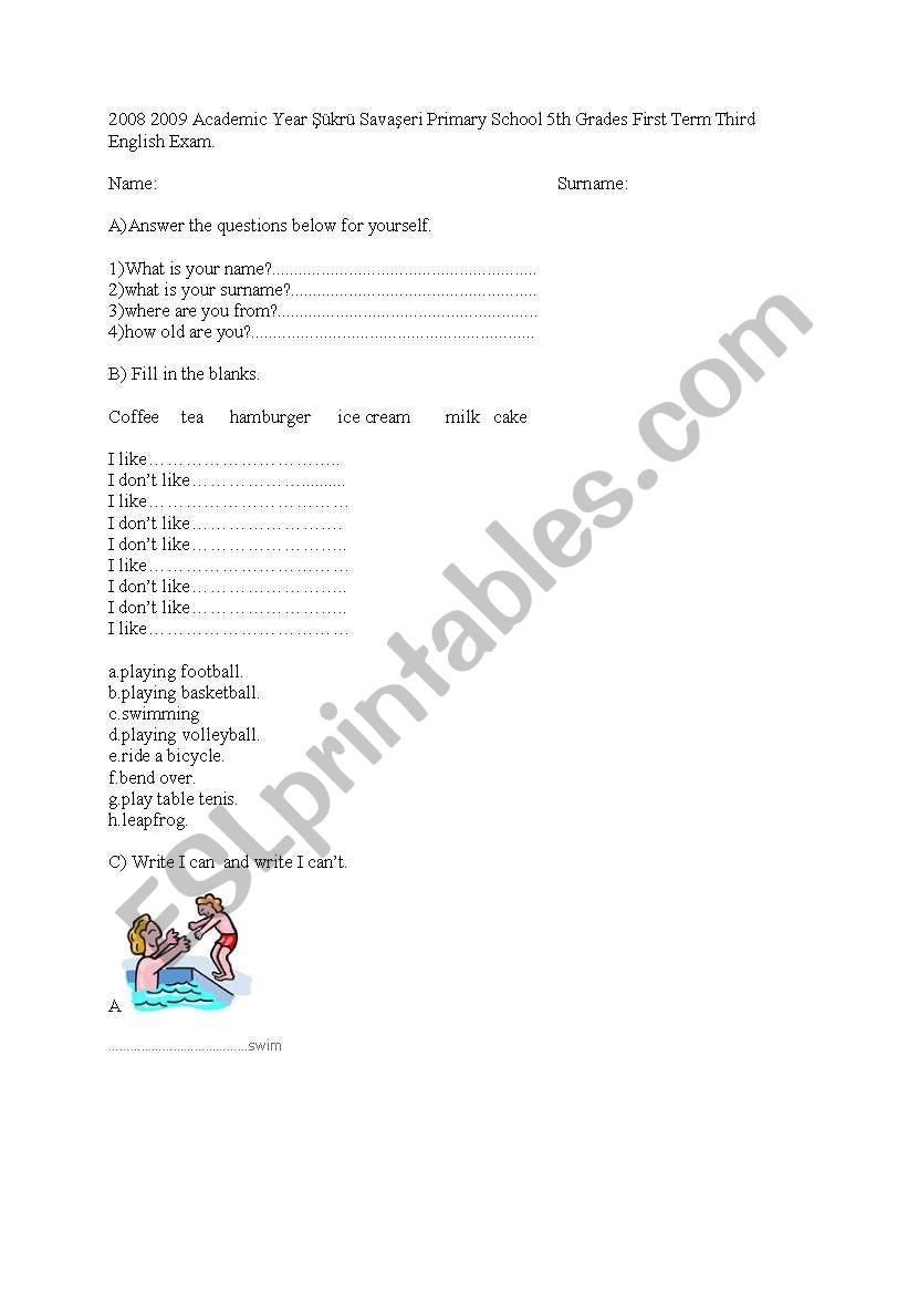 worksheet worksheet