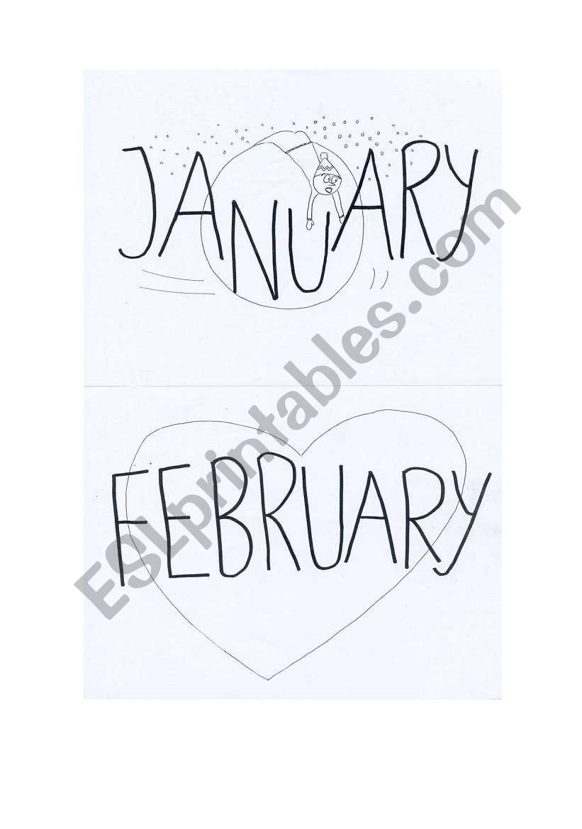 The Months of the Year1 worksheet