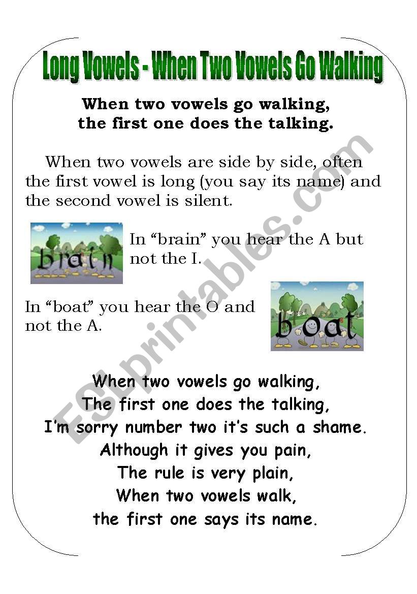 Sp Tricks Poster 4 - Long vowel combinations
